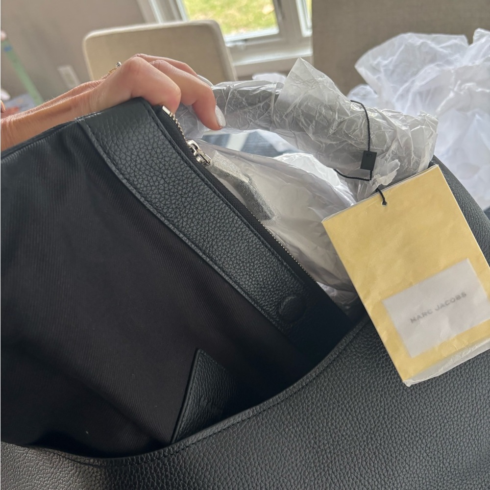 Marc Jacobs Black Leather The Sack Bag Large NWT - Picture 10 of 14